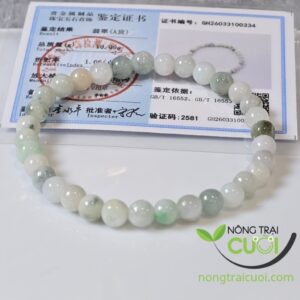 Chuỗi Ngọc Cẩm Thach Lục Đa Bảo type A, hạt 5.8mm - Nông Trại Cười