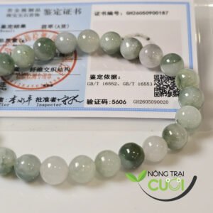 Chuỗi Ngọc Cẩm Thạch Lục Đa Bảo Type A , 7.4mm - Nông Trại Cẩm Thạch