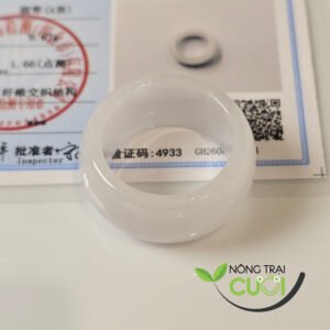 Nhẫn Càn Long Trắng Phớt Tím Cam Thach type A - Nông Trại Cười