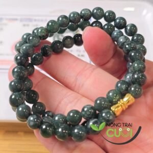 Chuỗi Quấn Tay Ngọc Cẩm Thạch Lam Ngọc Type A, 7mm - Nông Trại Cẩm Thạch