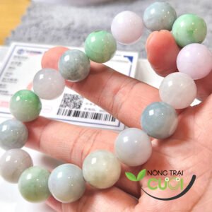 Chuỗi Ngọc Cẩm Thạch Đa Bảo type A, size to 13.3mm - Nông Trại Cẩm Thạch